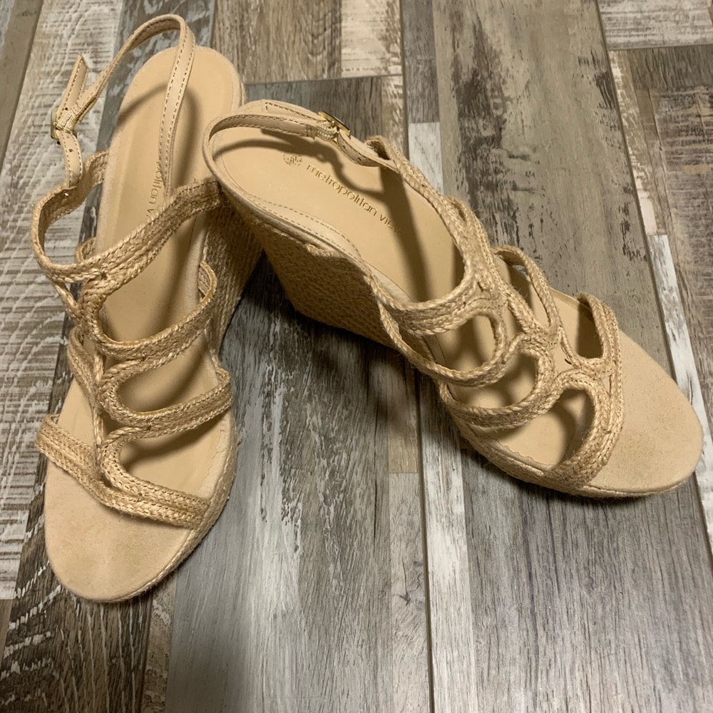 Metropolitan View Roped Wedges Sandals Size:8 - Picture 2 of 7